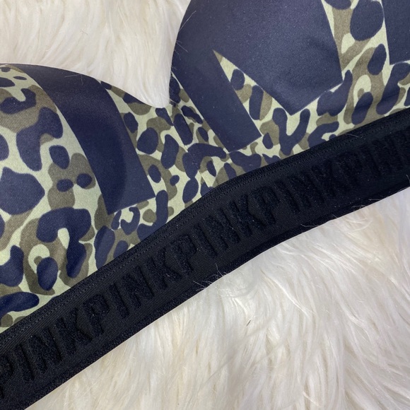 💗 VICTORIA SECRET PINK ✖️ Camo Logo Wireless Bra - Picture 6 of 9